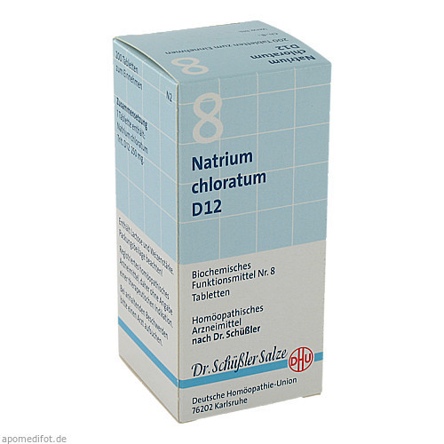 BIOCHEMIE DHU 8 NATRIUM CHLORATUM D12,200 Stk. БИОХИМИЯ DHU 8 НАТРИЯ ХЛОРАТ D12,200 шт.