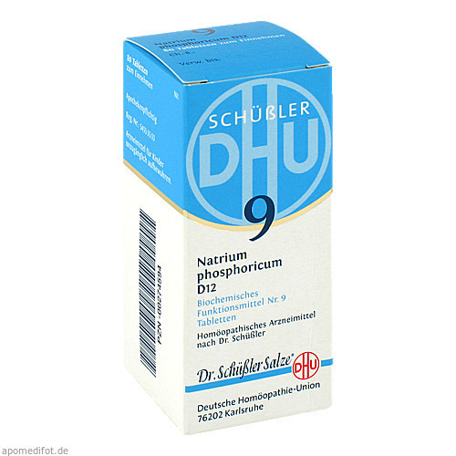 BIOCHEMIE DHU 9 NATRIUM PHOSPHORICUM D12,80 Stk. БИОХИМИЯ DHU 9 НАТРИЯ ФОСФОРИКУМ D12,80 шт.