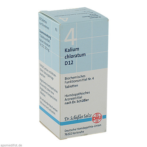 BIOCHEMIE DHU 4 KALIUM CHLORATUM D12,80 Stk. БИОХИМИЯ DHU 4 КАЛИЙ ХЛОРАТУМ D12,80 шт.