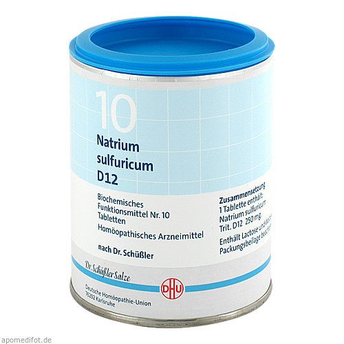 BIOCHEMIE DHU 10 NATRIUM SULFURICUM D12,1000 Stk. БИОХИМИЯ DHU 10 НАТРИЙ СУЛЬФУРИКУМ D12,1000 шт.