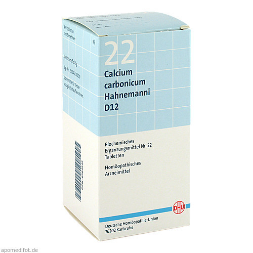 BIOCHEMIE DHU 22 Calcium carbonicum D12 Tabl.,420 Stk. БИОХИМИЯ DHU 22 Кальций карбоникум D12 табл.,420 шт.