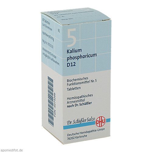 BIOCHEMIE DHU 5 KALIUM PHOSPHORICUM D12,80 Stk. БИОХИМИЯ DHU 5 КАЛИЙ ФОСФОРИКУМ D12,80 шт.