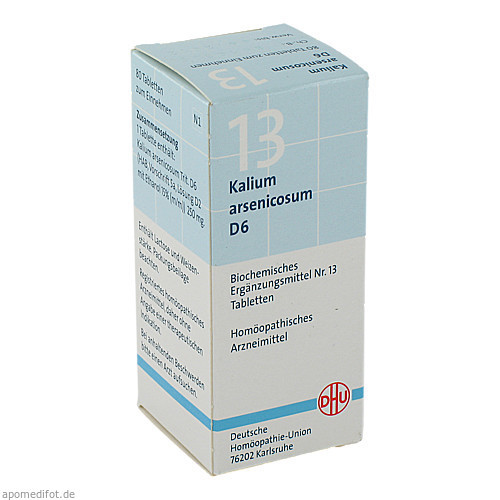 BIOCHEMIE DHU 13 KALIUM ARSENICOSUM D 6,80 Stk. БИОХИМИЯ DHU 13 КАЛИЙ МЫШЬЯК D 6,80 шт.