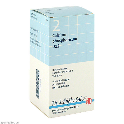 BIOCHEMIE DHU 2 Calcium phosphoricum D12 Tabl.,420 Stk. БИОХИМИЯ DHU 2 Кальций фосфорикум D12 табл.,420 шт.