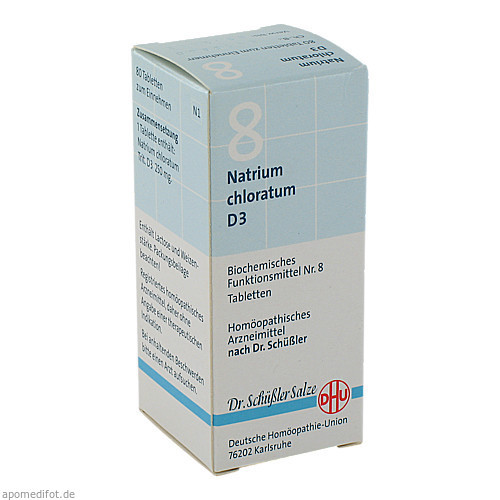 BIOCHEMIE DHU 8 Natrium chloratum D 3 Tabletten,80 Stk. БИОХИМИЯ DHU 8 Хлорат натрия D 3 таблетки,80 шт.