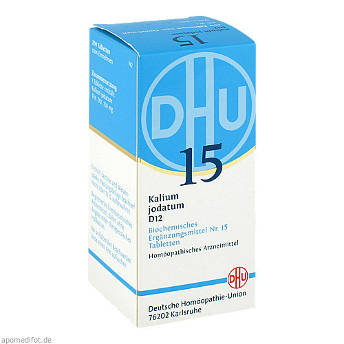 BIOCHEMIE DHU 15 KALIUM JODATUM D12,200 Stk. БИОХИМИЯ DHU 15 KOTASUM JODATUM D12,200 шт.