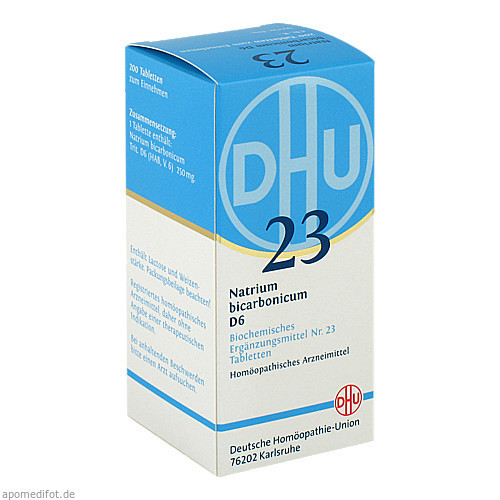 BIOCHEMIE DHU 23 NATRIUM BICARBONICUM D 6,200 Stk. БИОХИМИЯ DHU 23 НАТРИЯ БИКАРБОНИКУМ D 6,200 шт.