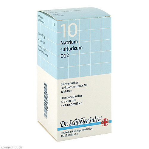 BIOCHEMIE DHU 10 Natrium sulfuricum D12 Tabl.,420 Stk. БИОХИМИЯ DHU 10 Natrium sulfricum D12 Табл.,420 шт.