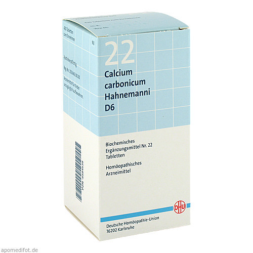 BIOCHEMIE DHU 22 Calcium carbonicum D 6 Tabl.,420 Stk. БИОХИМИЯ DHU 22 Кальций карбоникум D 6 Табл.,420 шт.