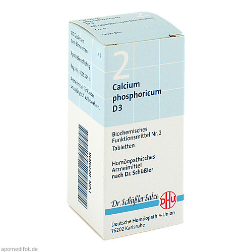 BIOCHEMIE DHU 2 Calcium phosphoricum D 3 Tabletten,80 Stk. BIOCHEMIE DHU 2 Кальций фосфорикум D 3 таблетки,80 шт.