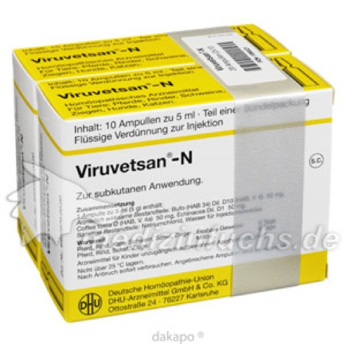 VIRUVETSAN N Injektionslösung vet.,2x10x5 ml VIRUVETSAN N Injektionslösung знаю.,2x10x5 мл