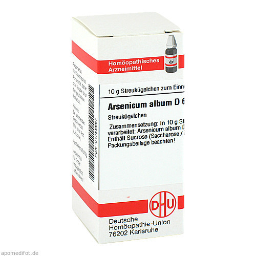 ARSENICUM ALB D 6,10 g БЕЛЫЙ МЫШЬЯКУМ Д 6,10 г