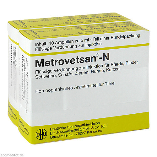 METROVETSAN N Injektionslösung vet.,2x10x5 ml МЕТРОВЕТСАН Н Injektionslösung знает.,2x10x5 мл