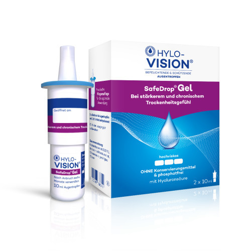 Hylo-Vision SafeDrop Gel,Das Gel kann bis zu sechs Monate nach dem Öffnen verwendet werden. Hylo-Vision SafeDrop гель,Гель можно использовать до шести месяцев после открытия.