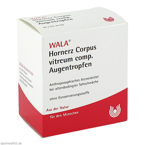 Hornerz Corpus vitreum comp. Augentropfen,30x0,5 ml Роговая руда Стекловидное тело комп. Глазные капли,30х0,5 мл