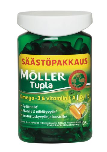 Möller Double Omega-3 Меллер дабл омега  3 рыбий жир 150 капсул