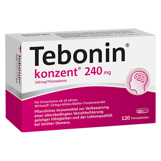 Tebonin konzent Тебонин концентрат 240 мг 120 таб ,покрытых пленочной оболочкой