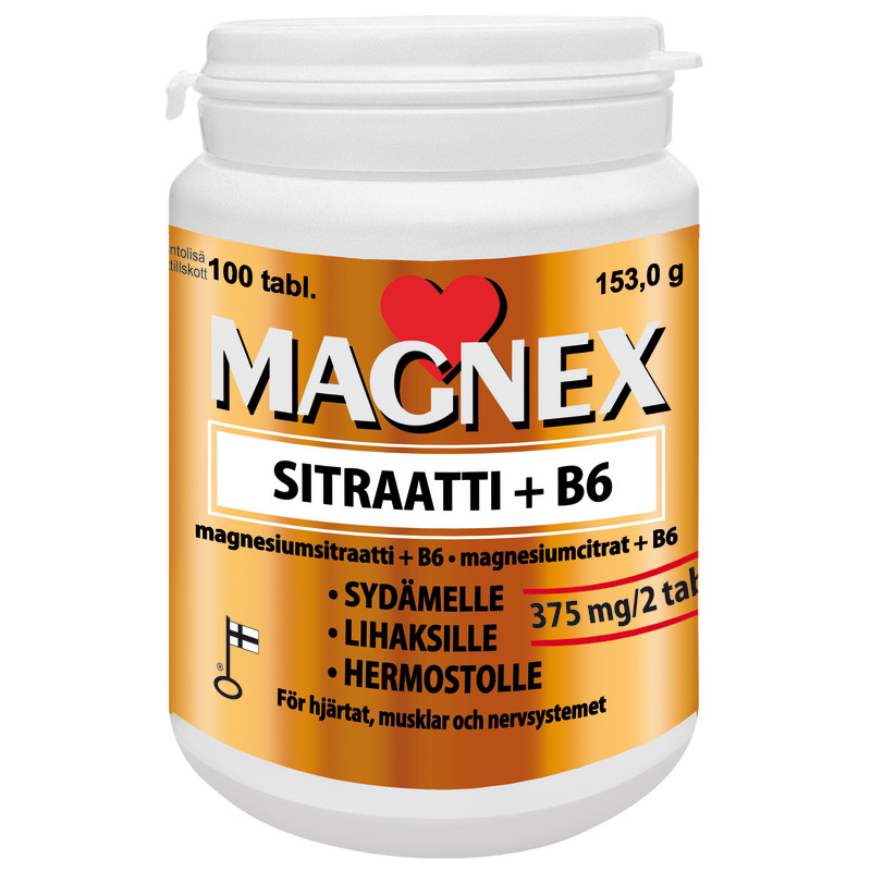 Vitatabs Magnex Citrate+B6 Магния цитрат плюс витамин В 6 ,100 таблеток
