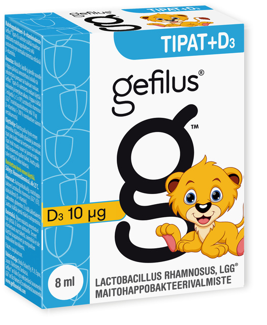 Gefilus Tipat + D3 Гефилус капли с витамином Д3 7,5 ml 