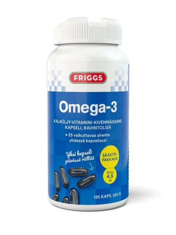 Friggs Omega-3 Fish oil-vitamin-mineral Фригс витамины с минералами и Омега3 135 капсул 