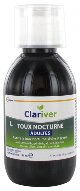 Clariver Питьевой раствор от ночного кашля для взрослых Кларивер 150 мл150 мл