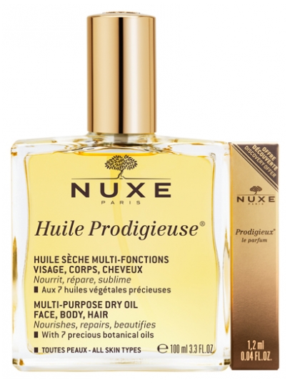 Nuxe Нюкс  Huile Prodigieuse 100 мл + Prodigieux Le Parfum 1,2 мл бесплатно