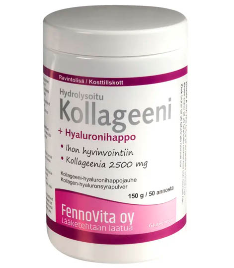 Fennovita Collagen + Hyaluronic Acid Фенновита коллаген с гиалуроновой кислотой ,150 гроно