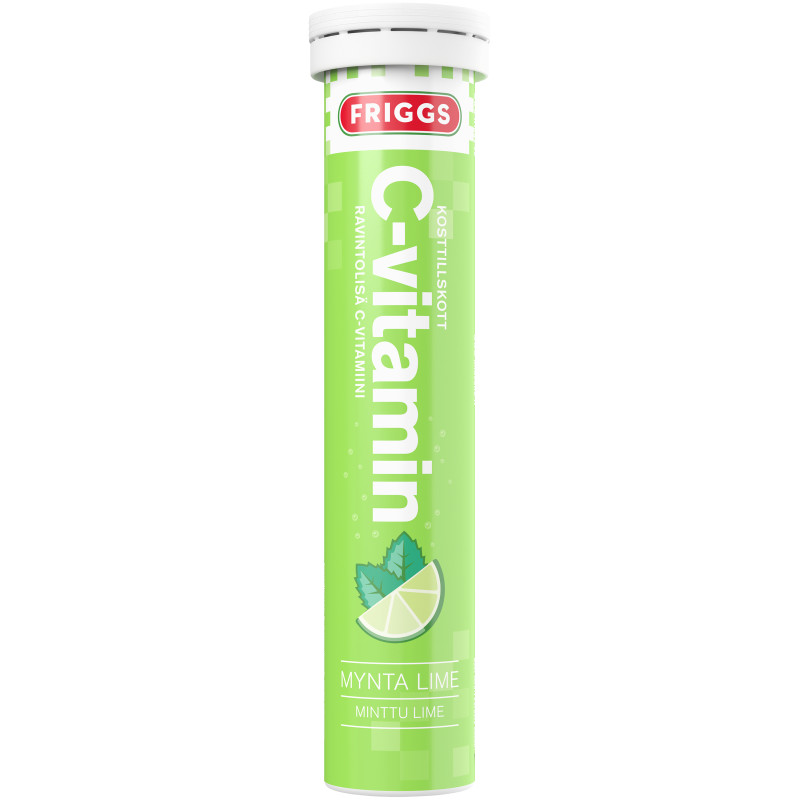 Friggs instant vitamin C- Mint & Lime  Фриггс раствоимый витаминС 1000 мг