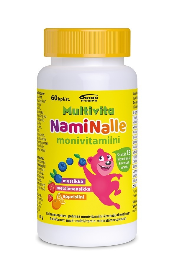 Multivita Naminalle Мультивита Наминалле жевательные витамины для детей,60 шт.