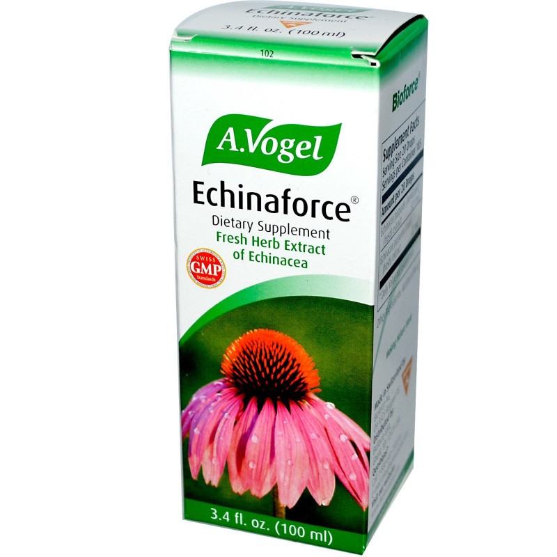A.Vogel Echinaforce, Эхинафорсе, средство для лечения  и профилактики острых инфекционных заболеваний, 100 мл