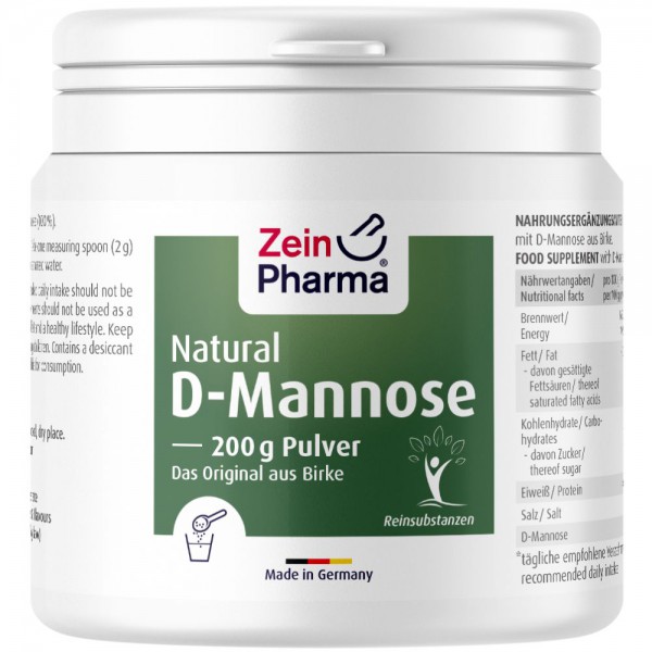 NATURAL D-MANNOSE натуральная д-манноза Цайн фарма ,порошок ,200 грамм