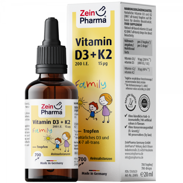 Zein Pharma Зейн фарма витамин Д3(1000 МЕ) +К2(20 мкг),20 мл