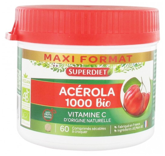 Super Diet Acerola 1000 Bio , 60 жевательных таблеток
