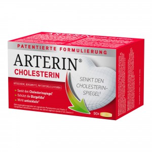 Arterin Cholesterin Tabletten, Артерин Холестерин, таблетки для снижения холестерина, 90 шт