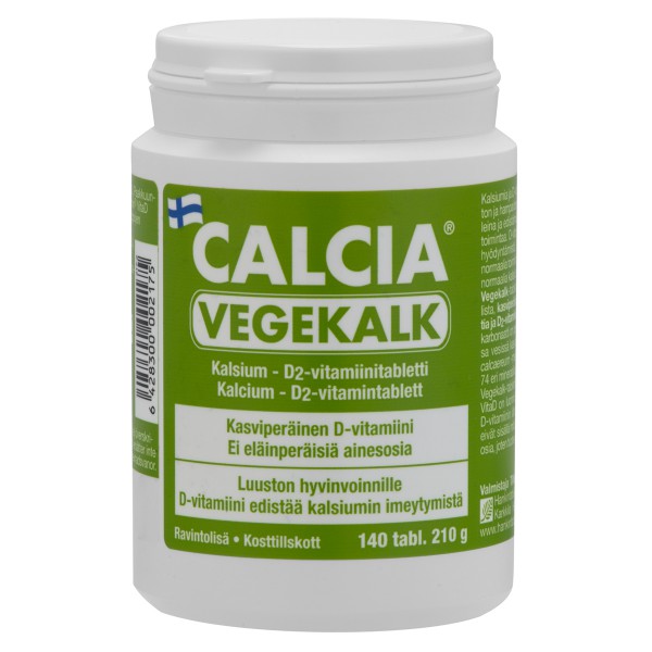 Calcia Vegekalk Вегакальк кальций растительный,140 таблеток