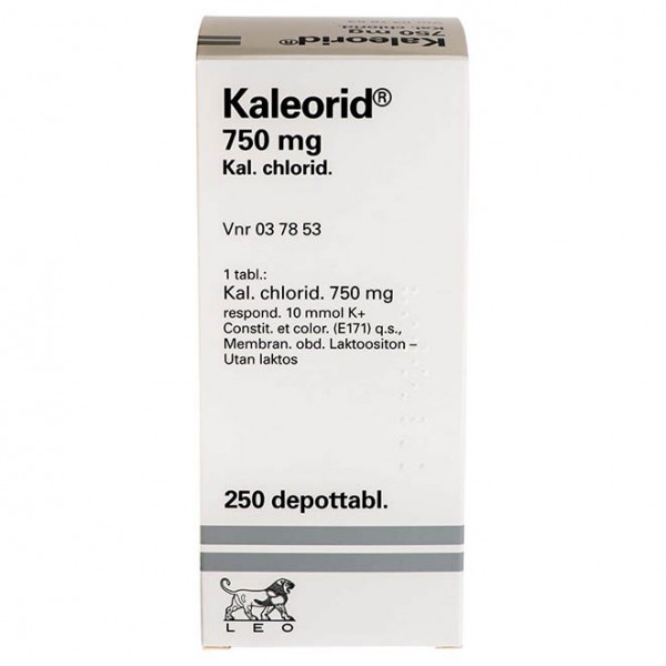 Kaleorid КАЛЕОРИД 750 мг 250 таблеток пролонгированного действия