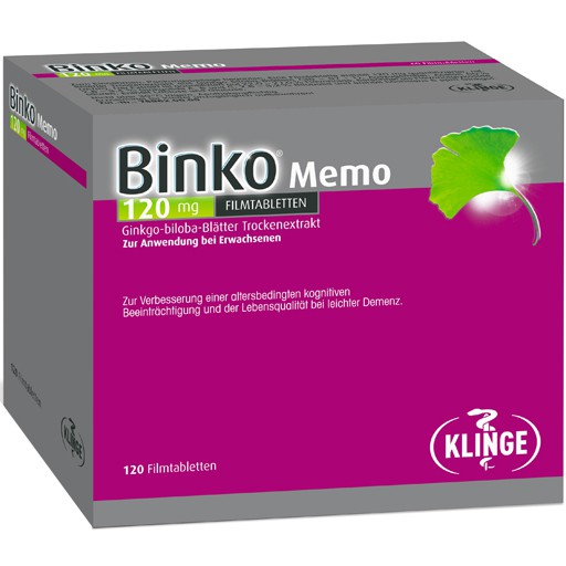 BINKO Memo 120 mg Filmtabletten Бинко мемо 120 мг ,120 таблеток ,покрытых оболочкой