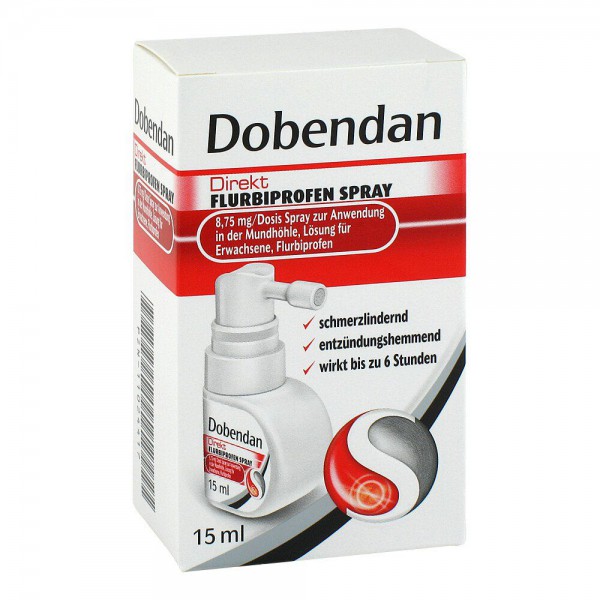DOBENDAN Direkt Flurbiprofen Spray Добендан  флурбипрофен спрей 8,75 мг/доз