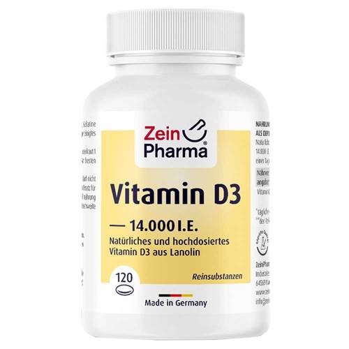 Витамин D3 14 000 МЕ в мягких капсулах Zeinpharma ,120 капсул