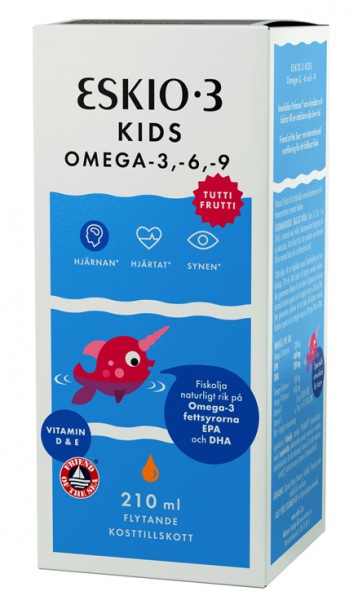 Eskio-3 Kids Omega 3-6-9 Tutti Frutti Эскио кидс вкус тутти фрутти омега для детей 210 мл