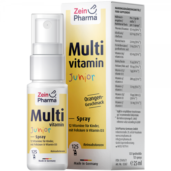 MULTIVITAMIN JUNIOR Spray спрей детский мультивитаминный Zein Pharma ,125 доз