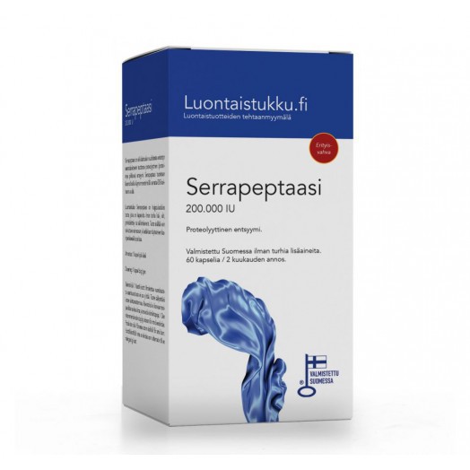 Serrapeptaasi 200.000 IU серрапептаза 200000 ед,60 капсул