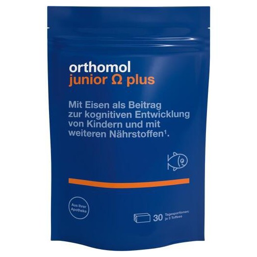 Orthomol  Junior Omega plus Kaudragees 90 St Ортомол Джуниор Омега плюс 90 шт