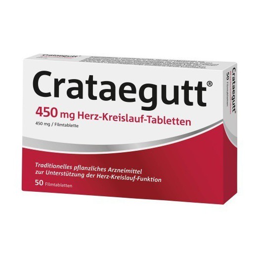 Crataegutt 450 mg Herz-Kreislauf-Tabletten, Кратегутт 450 таблеток,покрытых пленочной оболочкой,50 шт.