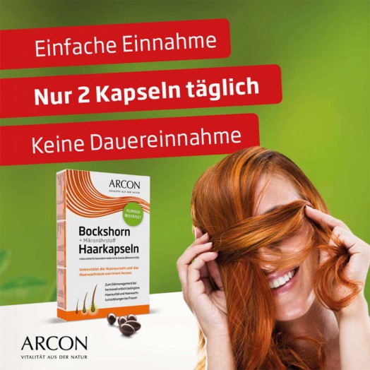 Bockshorn + Mikronährstoff Haarkapseln при гормональном наследственном выпадении волос у женщин