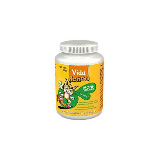 Vida Junnu Мультивитаминная жевательная таблетка со вкусом груши 100 таблеток