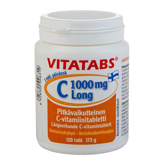 Vitatabs C 1000 mg Long Витатабс витамин С 1000 мг 120 таблеток