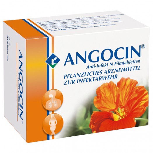 Angocin Ангоцин фитотерапия при инфекциях дыхательных и мочевыводящих путей,200 таб