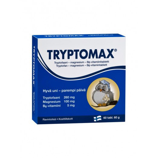 Tryptomax Magnesium B6 Триптомакс магний D6 триптофан с магнием добавка для настроения,60 капс