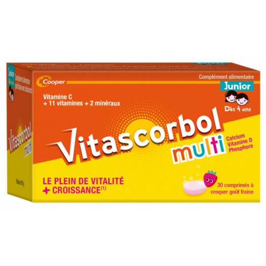 Vitascorbol Multi Junior Витаскорбол  Мульти Юниор 30 жевательных таблеток